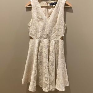 Francesca’s Floral Gold Dress